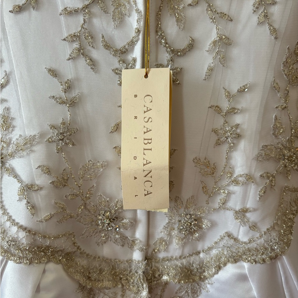 Casablanca Bridal 1969 Style Wedding Dress